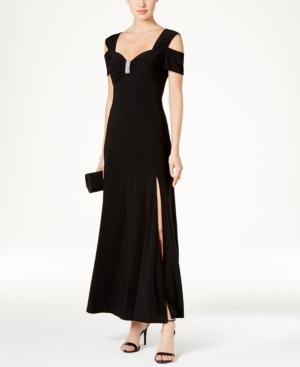 R & M Richards Cold-shoulder Gown