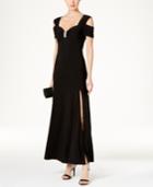 R & M Richards Cold-shoulder Gown