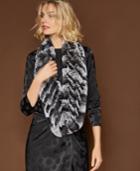 The Fur Vault Rabbit Fur Infinity Scarf