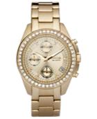 Fossil Women's Decker Gold-tone Stainless Steel Bracelet Watch 38mm Es2683