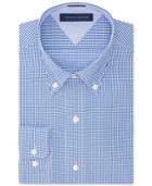 Tommy Hilfiger Easy Care Slim-fit Navy Gingham Dress Shirt