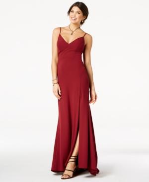 Jump Juniors' Crepe Plunge Gown