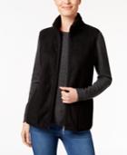 Karen Scott Petite Reversible Vest, Only At Macy's