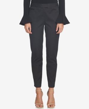 Cece Jacquard Straight-leg Pants