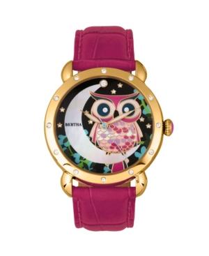 Bertha Quartz Ashley Collection Gold And Pink Leather Watch 38mm