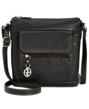 Giani Bernini Pebble Leather Venice Crossbody, Created For Macy's
