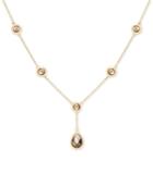 Victoria Townsend Smokey Topaz Lariat Necklace (10 Ct. T.w.) In 18k Gold-plated Sterling Silver