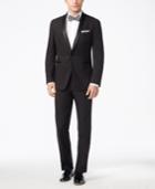 Kenneth Cole Reaction Men's Slim-fit Performance Black Shawl Collar Tuxedo