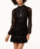 The Edit By Seventeen Juniors' Ruffled Lace Dress, Created For Macy's