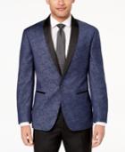 Ryan Seacrest Distinction Men's Modern-fit Navy Paisley Dinner Jacket, Created For Macy's