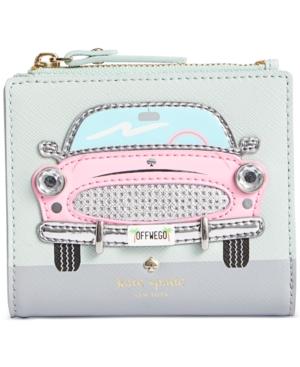Kate Spade New York Checking In Pink Car Adalyn Wallet
