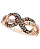 Le Vian Chocolatier Diamond Infinity Ring (3/8 Ct. T.w.) In 14k Rose Gold