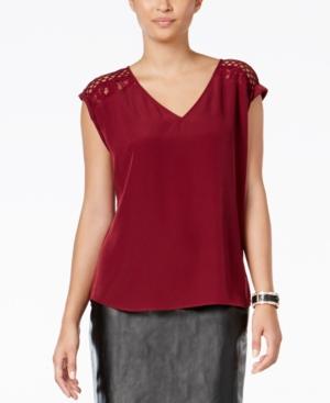 Thali Sodi Lace-trim Top, Only At Macy's