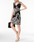 I.n.c. Printed Side-tie Wrap Dress, Created For Macy's