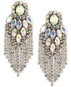 Deepa Crystal Fringe Chandelier Earrings