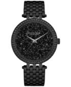 Carvelle New York By Bulova Women's Black Stainless Steel Bracelet Watch 38mm 45l147