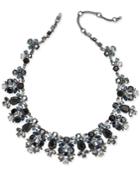 Givenchy Hematite-tone Crystal Collar Necklace
