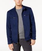 Ryan Seacrest Distinction Men's Modern-fit Faux-suede Moto Jacket, Created For Macy's