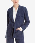 Max Studio London Shawl-collar Jacquard Blazer