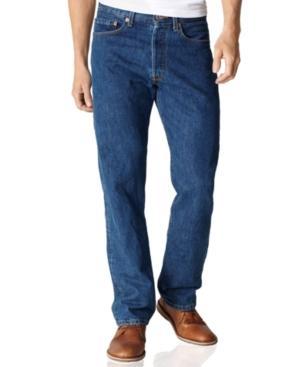 Levi's Big And Tall 501 Original-fit Straight-leg Jeans, Dark Stonewash