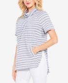 Vince Camuto Variegated Stripe Pullover Top