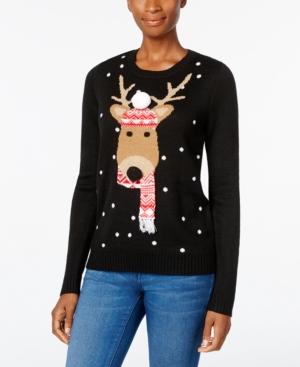 Karen Scott Reindeer Holiday Sweater, Only At Macy's
