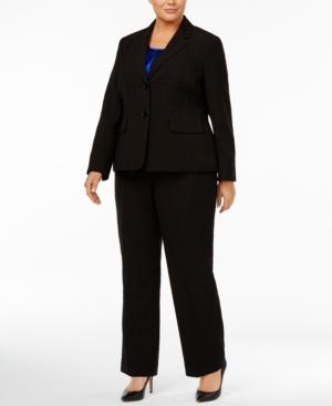 Le Suit Plus Size 3-pc. Textured Pantsuit