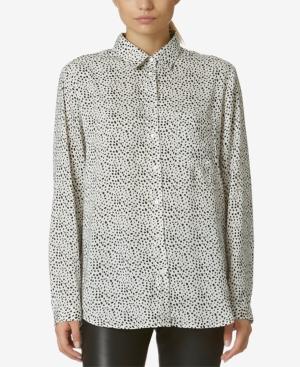 Avec Les Filles Printed Boyfriend Shirt