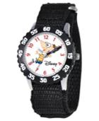 Disney Watch, Kid's Phineas Time Teacher Black Velcro Strap 31mm W000156