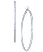 Thalia Sodi Textured Extra Large 3.75 Hoop Earrings, Created For Macy's