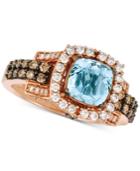 Le Vian Aquamarine (1-1/5 Ct. T.w.) & Diamond (3/4 Ct. T.w.) Ring In 14k Rose Gold