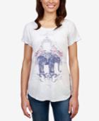 Lucky Brand Floral Elephant Graphic T-shirt