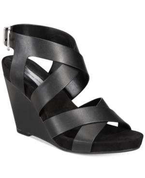 Inc International Concepts Women's Landor Strappy Wedge Sandals, Created For Macy's Women's Shoes