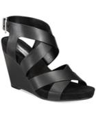 Inc International Concepts Women's Landor Strappy Wedge Sandals, Created For Macy's Women's Shoes