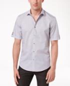 Alfani Men's Dash-pattern Cotton Shirt, Only At Macy's