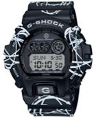 G-shock Men's Digital Futura Collaboration Black Printed Resin Strap Watch 58x54mm Gdx6900ftr-1