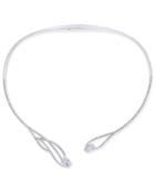 Danori Silver-tone Cubic Zirconia Hinged Collar Necklace, Created For Macy's