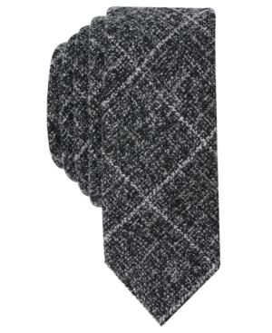 Original Penguin Men's Hugur Faded Grid Skinny Tie