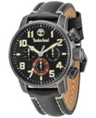 Timberland Men's Moringa Black Leather Strap Watch 46x54mm Tbl14783jsq02