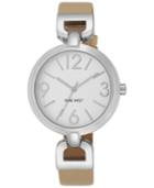 Nine West Women's Natural Leather Strap Watch 36mm Nw/1779svnt