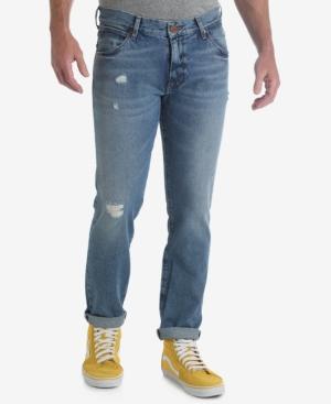 Wrangler Men's Larson Straight-fit Stretch Destroyed Jeans