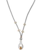 Robert Lee Morris Soho Two-tone Wire Wrapped Sculptural Pendant Necklace
