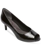 Rockport Women's Finula Peep-toe Kitten-heel Pumps Women's Shoes