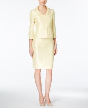 Kasper Bead-trim Skirt Suit