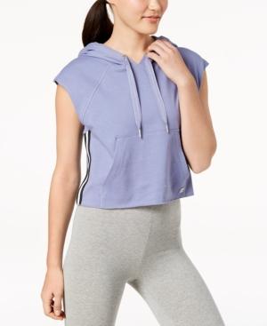 Calvin Klein Performance Floral Cropped Sleeveless Hoodie