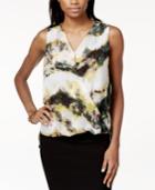 Bar Iii Sleeveless Cross-front Top, Only At Macy's
