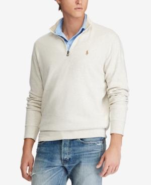 Polo Ralph Lauren Men's Luxury Half-zip Sweater