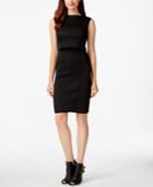 Rachel Rachel Roy Solid Peforated Scuba Sheath Dress