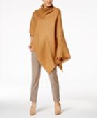 Anne Klein Woven Turtleneck Poncho