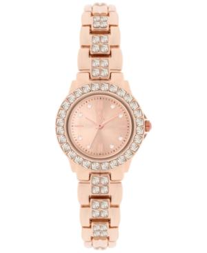 Inc International Concepts Women's Crystal Accent Rose Gold-tone Bracelet Watch 26mm In003rg, Only At Macy's
